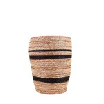 Panier haut en fibres naturelles beige | Hashtag Déco