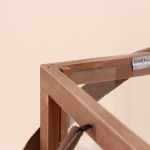 Lanterne en bois naturel avec anse 40cm | Hashtag Déco