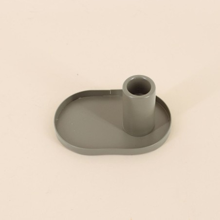 Bougeoir métal kaki ovale 12x6cm | Hashtag Déco