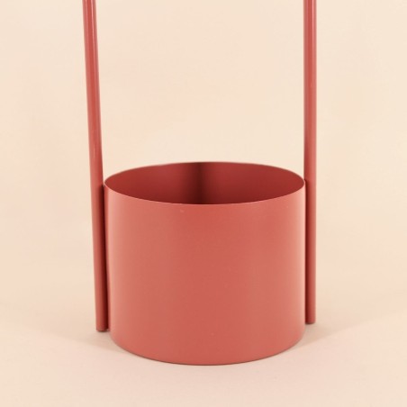 Cache pot en métal moderne 13x30cm | Hashtag Déco