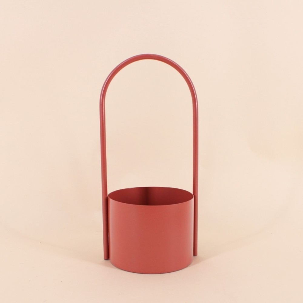 Cache pot en métal moderne 13x30cm | Hashtag Déco