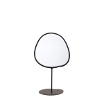 Miroir organique en métal noir sur pied 25cm | Hashtag Déco