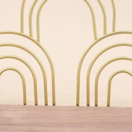 Étagère murale arches dorés en métal 50cm | Hashtag Déco