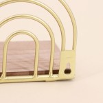 Étagère murale arches dorés en métal 50cm | Hashtag Déco