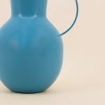 Vase métal bleu avec anses 24cm | Hashtag Déco
