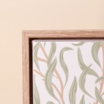 Set de 2 images encadrées lin vert 45x60cm | Hashtag Déco