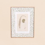 Set de 2 images encadrées lin vert 45x60cm | Hashtag Déco