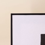 Set de 2 toiles abstraites 3D beige en lin 45x60cm | Hashtag Déco