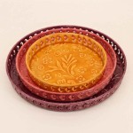 Lot de 3 plateaux colorés en reliefs | Hashtag Déco