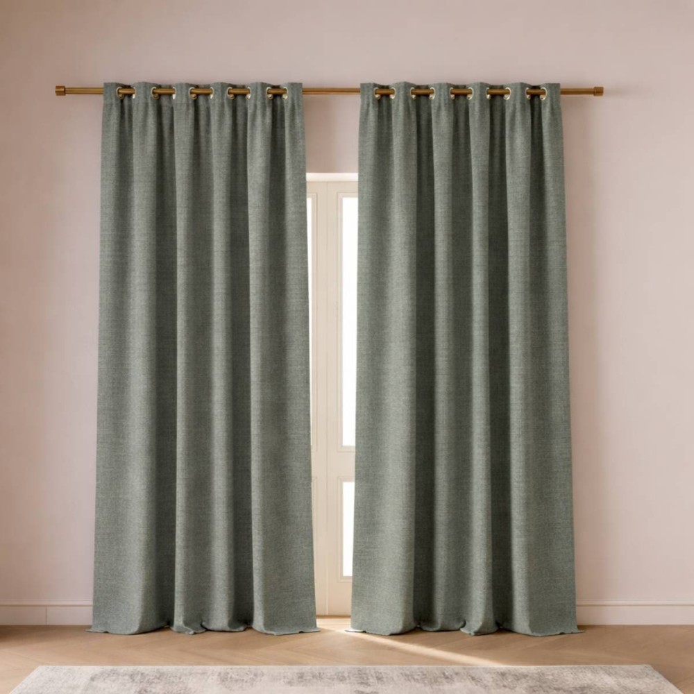 Rideau occultant thermique lin 140x240cm | Hashtag Déco