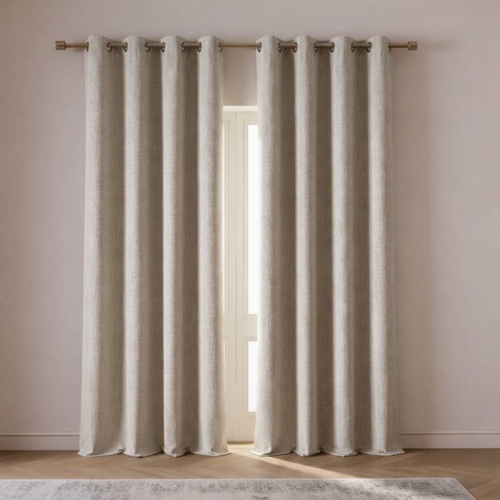 Rideau occultant thermique lin 140x240cm | Hashtag Déco