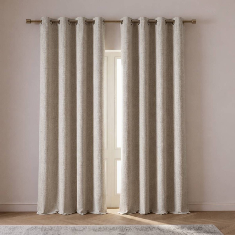 Rideau occultant thermique lin 140x240cm | Hashtag Déco