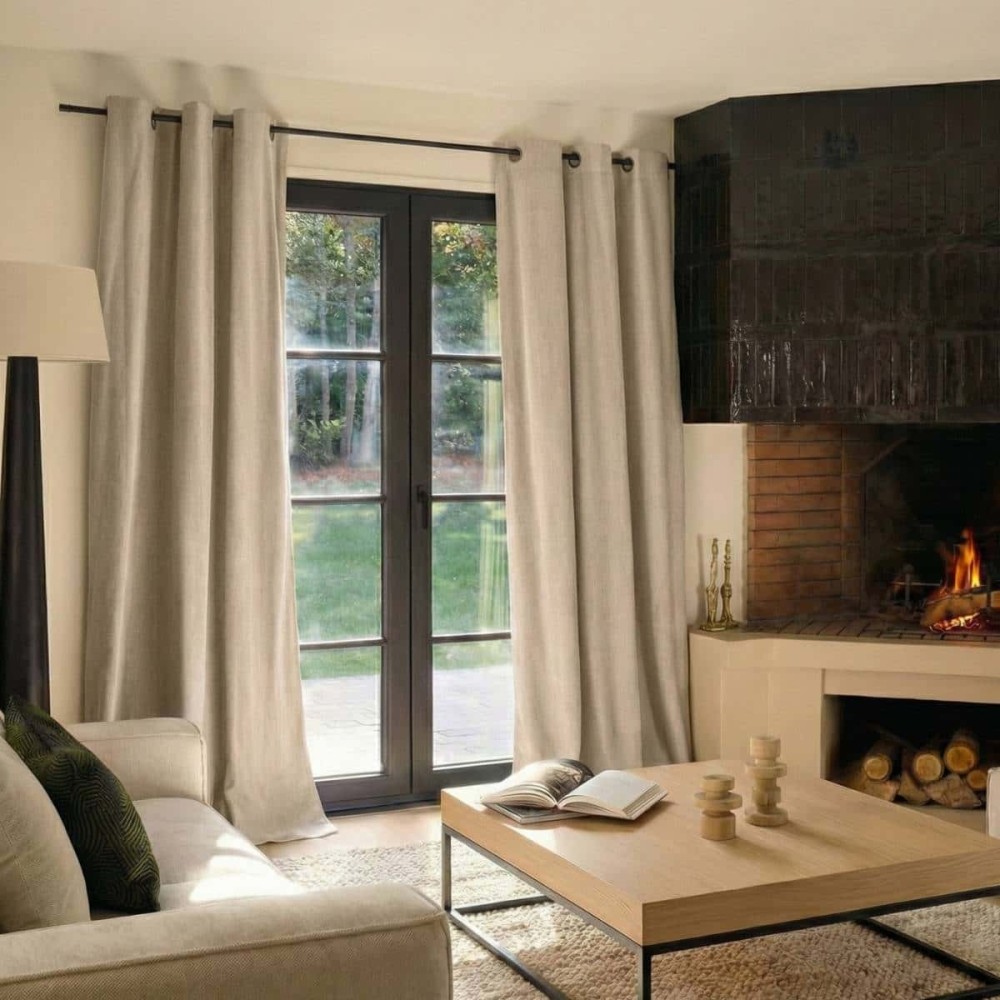 Rideau occultant thermique 140x240cm polyester | Hashtag Déco