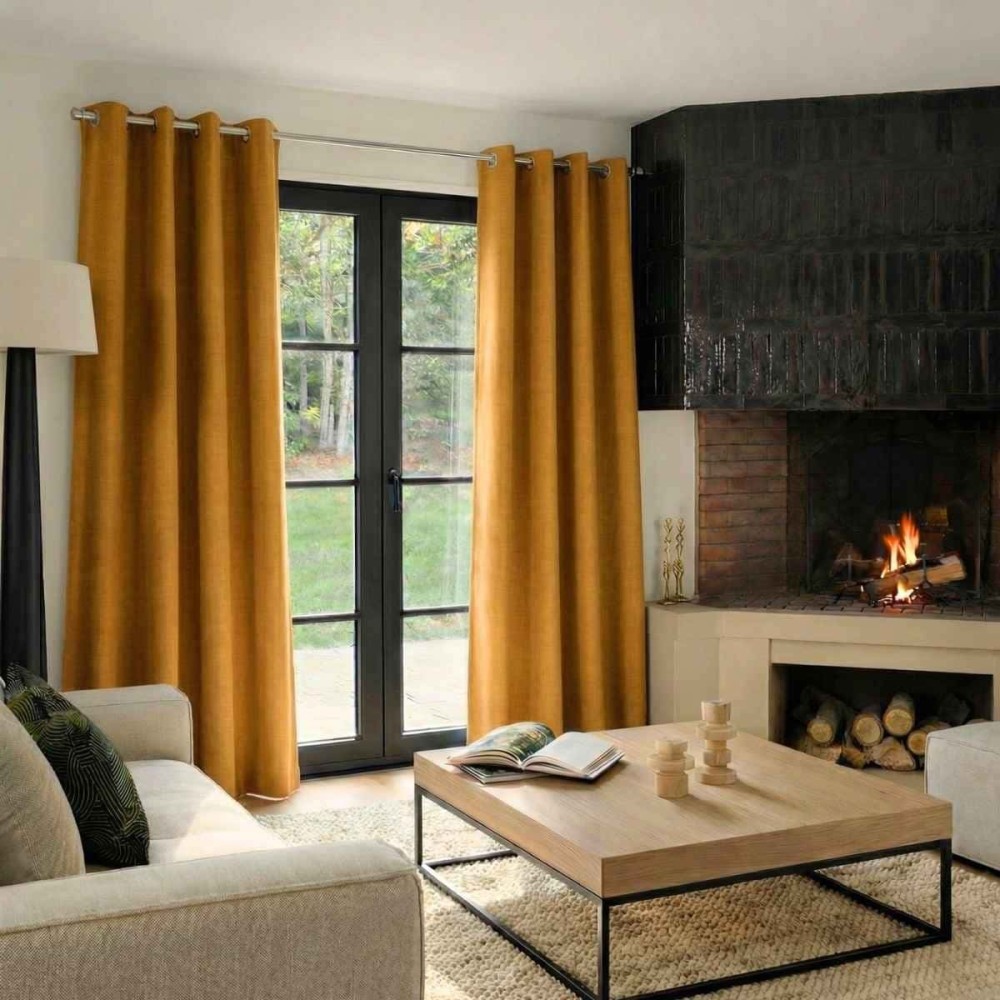 Rideau occultant thermique 140x240cm polyester | Hashtag Déco