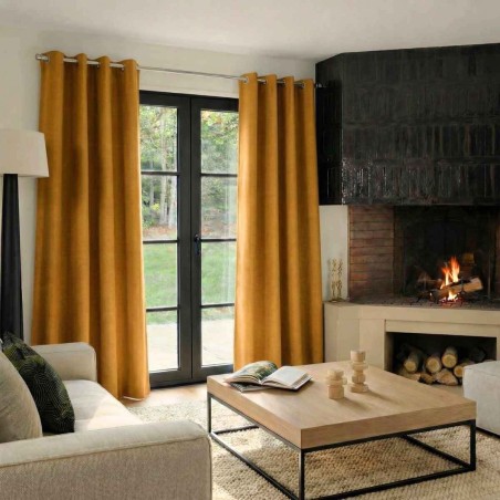 Rideau occultant thermique 140x240cm polyester | Hashtag Déco