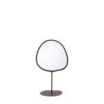 Miroir organique en métal noir sur pied 25cm | Hashtag Déco