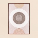 Set de 2 toiles géométriques marron en canvas 60x90 cm | Hashtag Déco