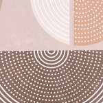 Set de 2 toiles géométriques marron en canvas 60x90 cm | Hashtag Déco