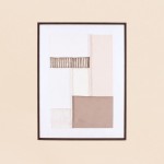 Set de 2 toiles peintes à la main à motifs marron, beiges | Hashtag Déco