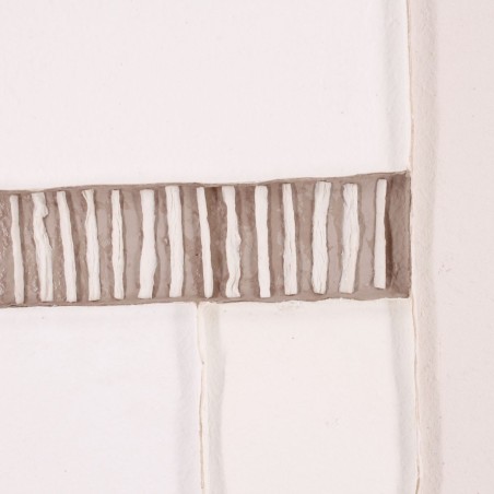 Set de 2 toiles peintes à la main à motifs marron, beiges | Hashtag Déco