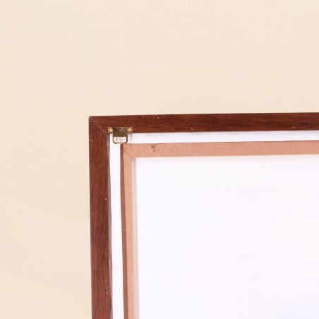 Set de 2 toiles peintes à la main à motifs marron, beiges | Hashtag Déco