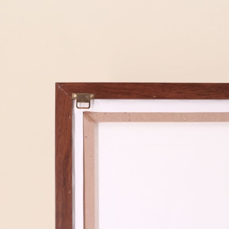 Set de 2 toiles peintes à la main à motifs marron, beiges | Hashtag Déco