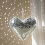 Cœur miroir gris argenté en verre 20x17cm | Hashtag Déco