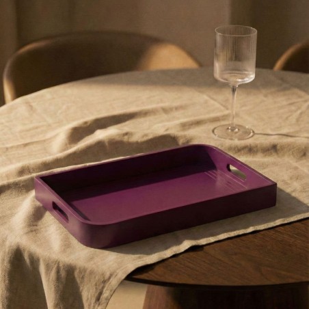 Plateau rose en bois 30x40cm, élégant et pratique | Hashtag Déco