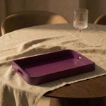 Plateau rose en bois 30x40cm, élégant et pratique | Hashtag Déco