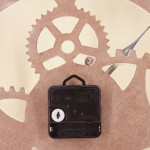 Horloge ronde métal blanc 50cm, chic et moderne | Hashtag Déco