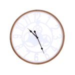 Horloge ronde métal blanc 50cm, chic et moderne | Hashtag Déco