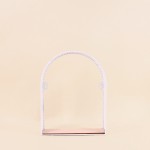 Étagère murale en métal blanc élégante 32x25cm | Hashtag Déco