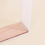 Étagère murale en métal blanc élégante 32x25cm | Hashtag Déco