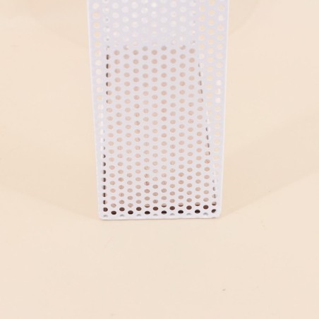 Étagère murale en métal blanc élégante 32x25cm | Hashtag Déco