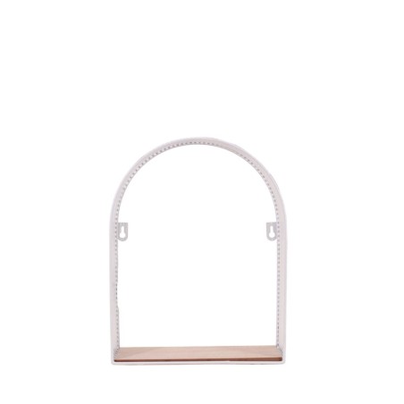 Étagère murale en métal blanc élégante 32x25cm | Hashtag Déco