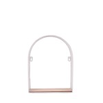 Étagère murale en métal blanc élégante 32x25cm | Hashtag Déco