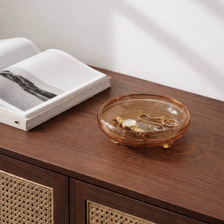 Vide poche en verre recyclé transparent 25cm | Hashtag Déco