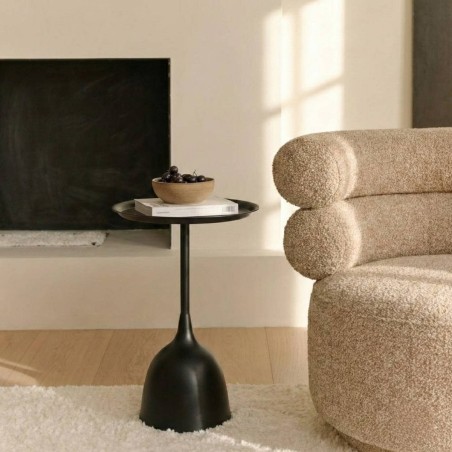 Table d'appoint métal noir design | Hashtag Déco