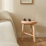 Tabouret bois clair naturel, charme épuré | Hashtag Déco