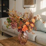 Vase en verre marron 20cm, élégant et unique | Hashtag Déco