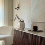 Vase en papier mâché blanc détails jute | Hashtag Déco