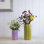 Vase festonné vert en dolomite 20 cm | Hashtag Déco