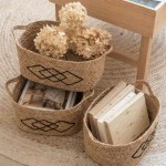Set de 3 paniers en fibres naturelles beige | Hashtag Déco