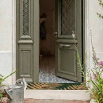 Paillasson coco vert fougères 25x75cm | Hashtag Déco