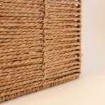 Cube de rangement pliable corde beige 31cm | Hashtag Déco