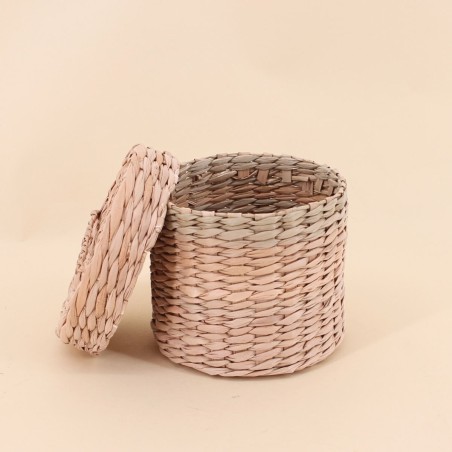 Lot de 2 paniers jacinthe d'eau naturel | Hashtag Déco