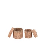 Lot de 2 paniers jacinthe d'eau naturel | Hashtag Déco