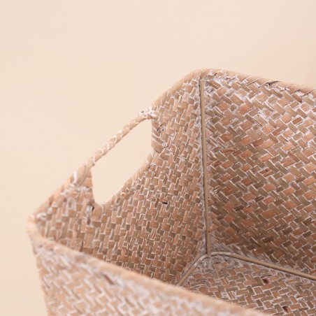 Lot de 3 paniers fibre naturelle beige | Hashtag Déco