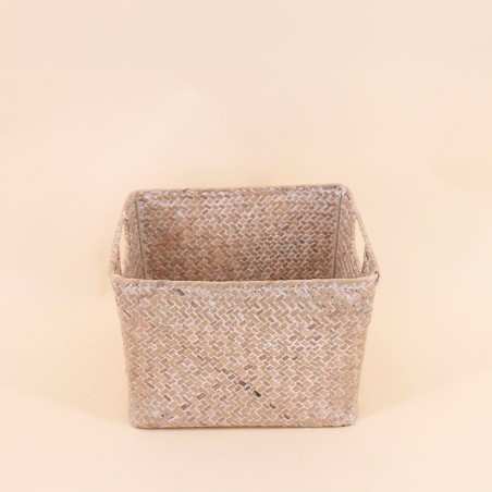 Lot de 3 paniers fibre naturelle beige | Hashtag Déco