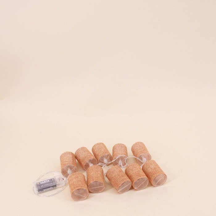 Guirlande LED tropicale en plastique vert 160cm | Hashtag Déco